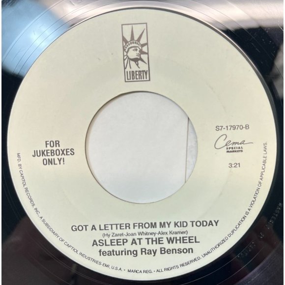 Asleep at the Wheel Blues for Dixie / Got a Letter From My Kid Today 45 Country - Picture 2 of 6